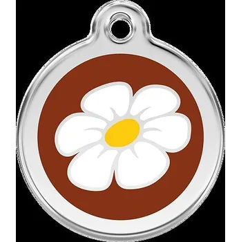 psí známka Známka Red Dingo Sedmikráska hnědá velikost známky M - 30 mm