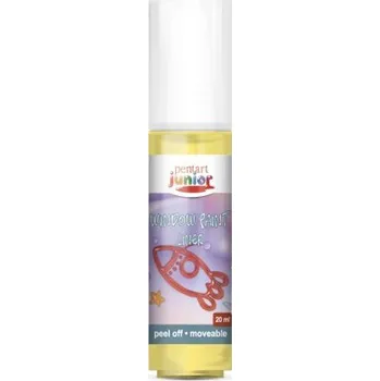 Výtvarná barva Pentart Barva na sklo slupovací PENTART 20 ml ŽLUTÁ