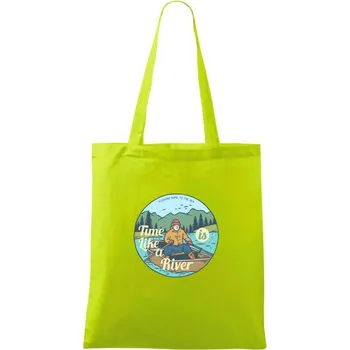 River Boat - Taška bavlněná - 42 x 38 cm ( Limetková )