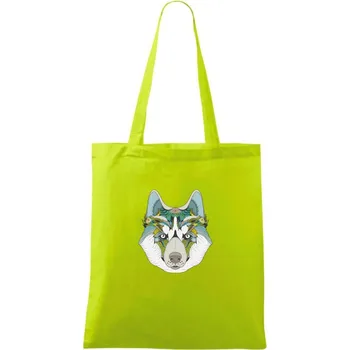 Husky zenart - Taška bavlněná - 42 x 38 cm ( Limetková )