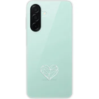 Pouzdro na mobilní telefon Silikonové pouzdro iSaprio - Samsung Galaxy A26 5G - čiré - Digital Love (Odolný silikonový kryt, obal, pouzdro iSaprio - Samsung Galaxy A26 5G - čiré - Digital Love - skvělá ochrana a pružnost, stylový UV potisk, lehkost, tiskne se v České republice)