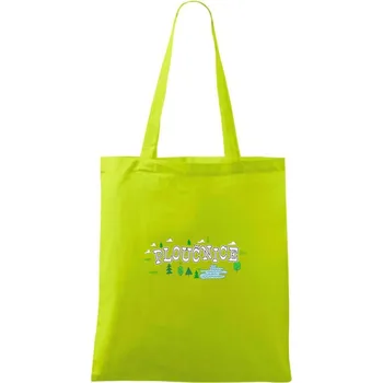 Řeka Ploučnice - Taška bavlněná - 42 x 38 cm ( Limetková )