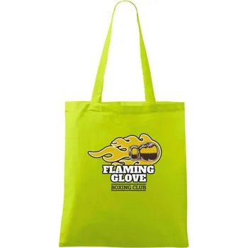 Nákupní taška Box flaming glow - Taška bavlněná - 42 x 38 cm ( Limetková )