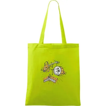 Rozbitá kapela - Taška bavlněná - 42 x 38 cm ( Limetková )