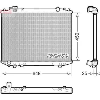Chladič motoru Chladič, chlazení motoru DENSO DRM10117