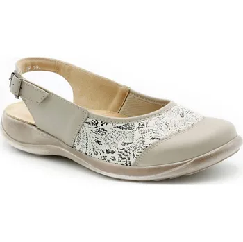 Dámské sandále Sandály dámské Axel 2450 krémová kožené na široké chodidlo - 40