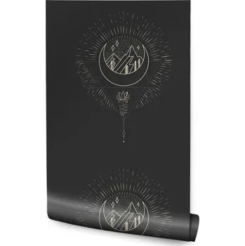 Fototapeta Tapeta na zeď MĚSÍC Hory Skica Abstrakce Boho