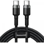 Baseus Cafule opletený nabíjecí a datový kabel - USB-C na USB-C - 2 m - černý