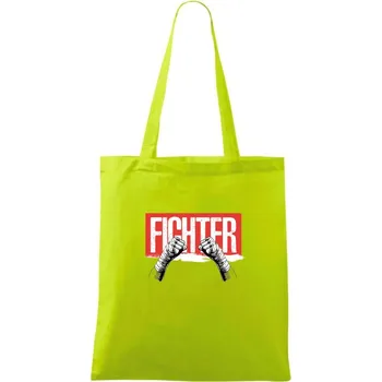 Fighter pěsti - Taška bavlněná - 42 x 38 cm ( Limetková )