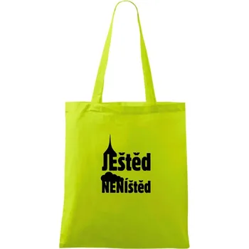 Ještěd neníštěd - Taška bavlněná - 42 x 38 cm ( Limetková )