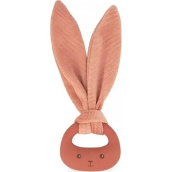 Kaloo Lapinoo Silikonové kousátko s uvazovacími ušima terracotta