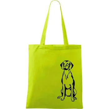 Vizsla na výšku - Taška bavlněná - 42 x 38 cm ( Limetková )