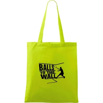 Balls to the Wall squash - Taška bavlněná - 42 x 38 cm ( Limetková )