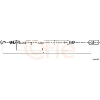 Autodíl Tažné lanko, parkovací brzda COFLE 10.4721
