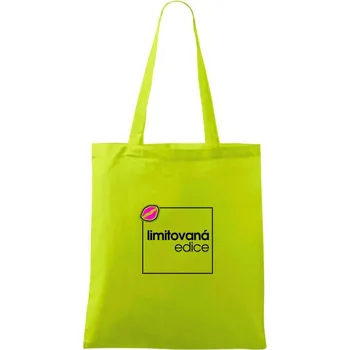 Limitovaná edice ve čtverci - Taška bavlněná - 42 x 38 cm ( Limetková )