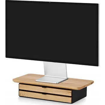 Psací stůl Police na stůl se zásuvkou - Desk Shelf Mini - Dub - Dvojitá šuplík - Č