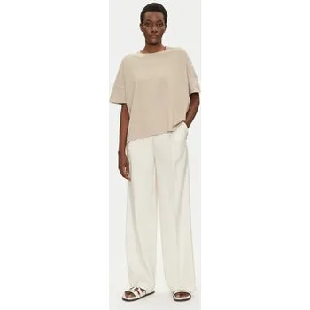 Pánská móda Bomboogie T-Shirt TW7441TJOR5 Béžová Relaxed Fit 4