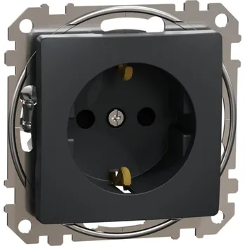Elektrická zásuvka SCHN SEDNA DESIGN ZÁSUVKA 230V 16A SCHUKO ANTRACIT SDD114021