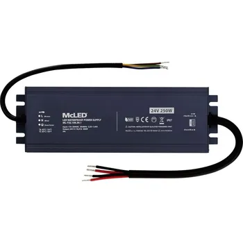 spínaný zdroj MCLED ZDROJ NAPÁJ. 250W DC24V 10A IP67 HLINÍK ML-732.109.39.1