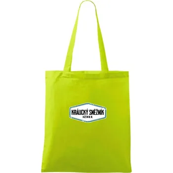 Hora Králický Sněžník - Taška bavlněná - 42 x 38 cm ( Limetková )