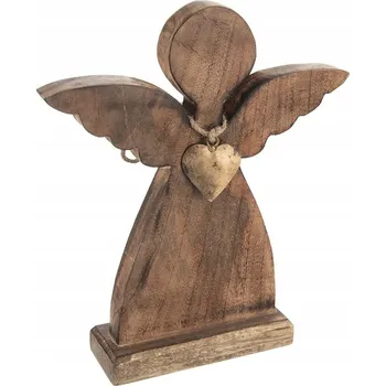 Obraz Dřevěný ANDĚL figurka anděla dekorativní ozdobná stojící 30 cm