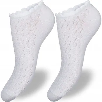 Dámské ponožky Dámské KOTNÍKOVÉ PONOŽKY bavlněné, PONOŽKY bílé Milena *37-41