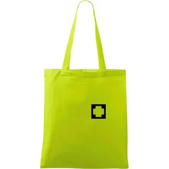 Hranatý kříž - Rescue - Taška bavlněná - 42 x 38 cm ( Limetková )