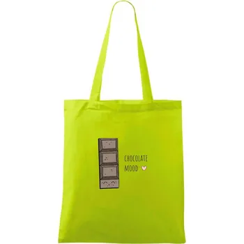 Nálada na čokoládu - Taška bavlněná - 42 x 38 cm ( Limetková )