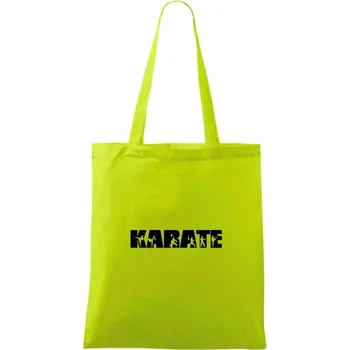 Karate font - Taška bavlněná - 42 x 38 cm ( Limetková )