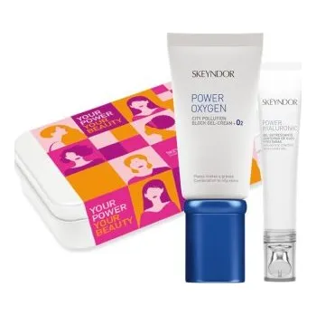 Kosmetická sada Skeyndor Power Oxygen Set - Gel-krém 50 ml + oční krém 15 ml + gel-krém 25 ml + emulze 15 ml Dárková sada