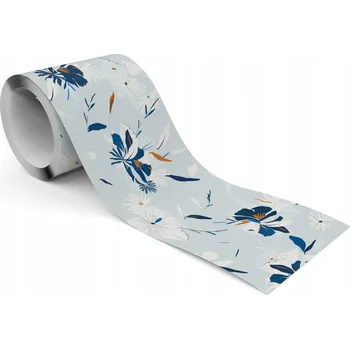 Fototapeta Samolepicí Dekorativní Bordura Bordura Modré KVĚTY Abstrakce