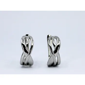 Náušnice Steel Edge Stříbrné náušnice visací 311871001