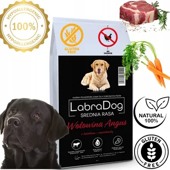 Krmivo pro psa LabraDog Superfood Hovězí Angus se sladkými bramborami a mrkví pro střední plemena 6 kg