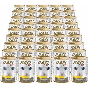 Krmivo pro kočku RAFI CAT vlhké krmivo v konzervách PRO KOČKY s drůbežím a kuřecím masem 45X415G