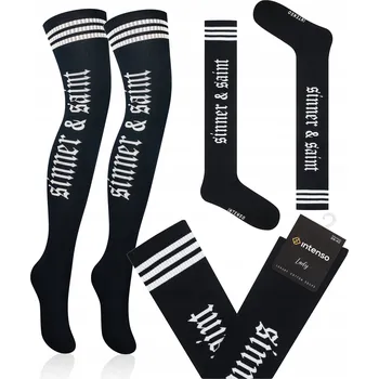 Dámské ponožky Podkolenky Intenso s nápisy, velikost 36-40