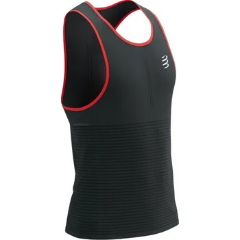 Pánské tílko Compressport tílko Pro Racing - pánské - černé/červené Velikost: XL