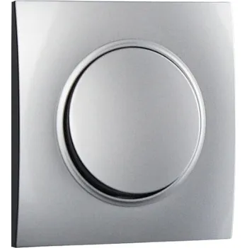 vypínač Elhard Vypínač Rondo č.1 s hranatým rámečkem, stříbrný - kompletní