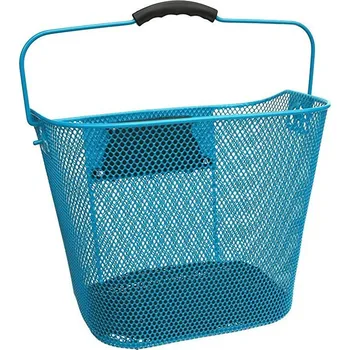 Koš přední oválný s klipem a držadlem modrý