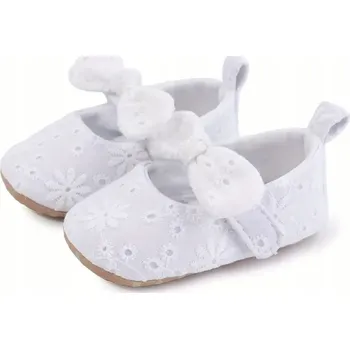 Capáčky Deco botičky kojenecké bílé, velikost 16