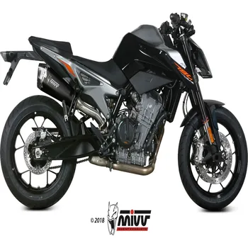 Výfuk pro motocykl MIVV Delta Race tlumič výfuku ocelová černá/karbonová koncovka KTM 790 Duke KTM Duke 890 /R/L 2020-2021