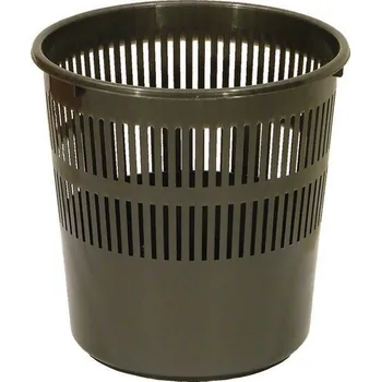 Koš 12l plastový odpadkový kancelářský děrovaný 27x27x5cm MIX barev