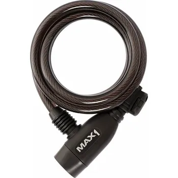 Příslušenství pro cyklistiku Zámek spirála MAX1 1500x10 mm 4 klíče