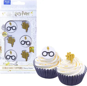 Jedlá dekorace na dort PME Cake Jedlé ozdoby brýle a blesky, Harry Potter