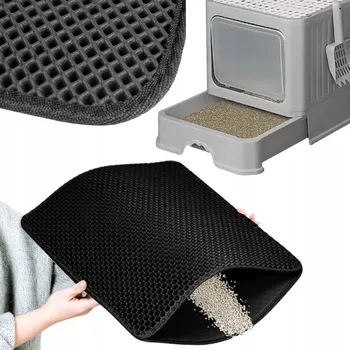 ČERNÁ XXL PODLOŽKA PŘED PRO KOČKY S PODESTÝLKAMI STELIVO