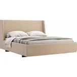 Dvoulůžková čalouněná postel Bruno 160x200 béžová
