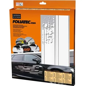 Autodoplněk Dekorační polep FOLIATEC "Stripes" - bílý matný
