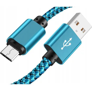 Datový kabel Kabel Interlook USB - microUSB typ B, 1 m, modrý