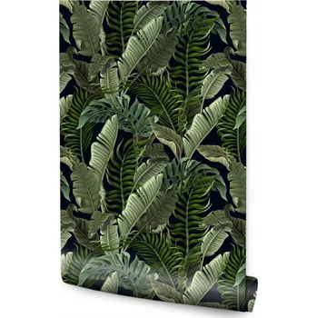 Fototapeta Tapeta na zeď do obýváku LISTY Tropické Banánovník Monstera Rostliny