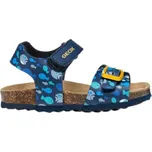 Dětské sandály Geox B SANDAL CHALKI 22 Tmavě modrá, Hnědá, Žlutá
