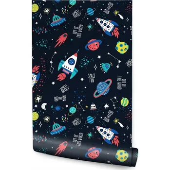 Fototapeta Tapeta vesmír kosmická vozidla do dětského pokoje